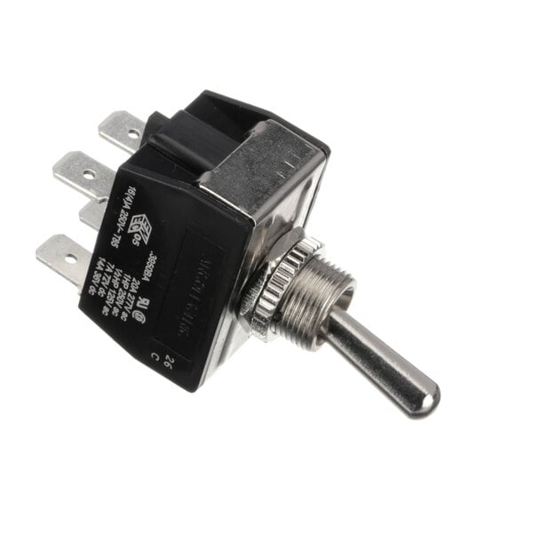 A Belshaw black toggle switch.