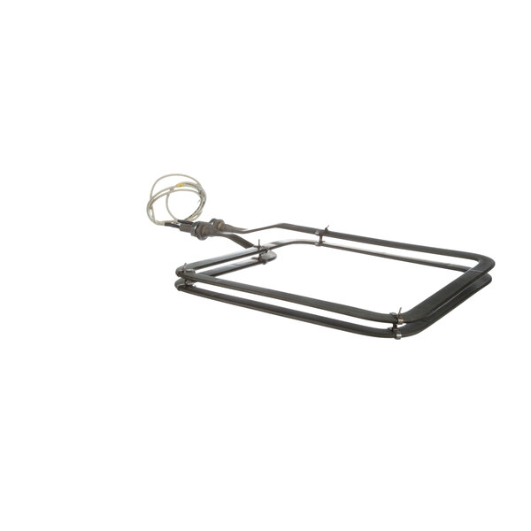 A Groen flat square metal frame with wires.