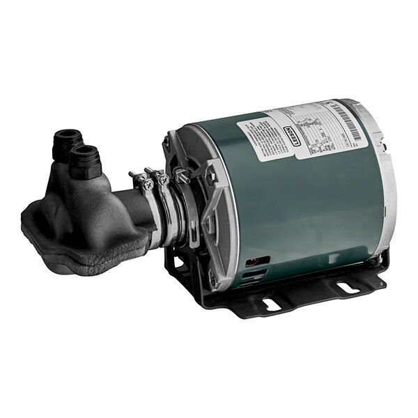 A Micro Matic pump and motor assembly with a green and black cover.