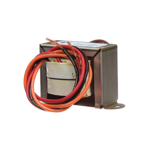 A Jackson transformer with wires attached.