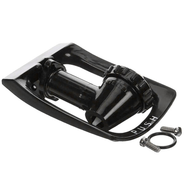A black plastic Starline faucet assembly with screws.