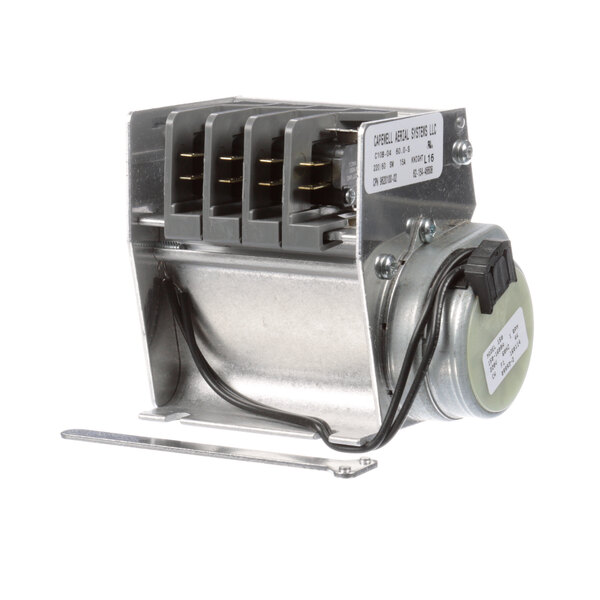 A close-up of a Knight Timer with wires attached.