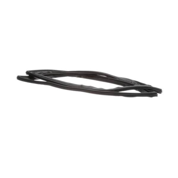 A pair of black rubber gaskets.