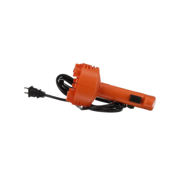 The orange and black handle assembly for a Dynamic Mixers 9810.1.