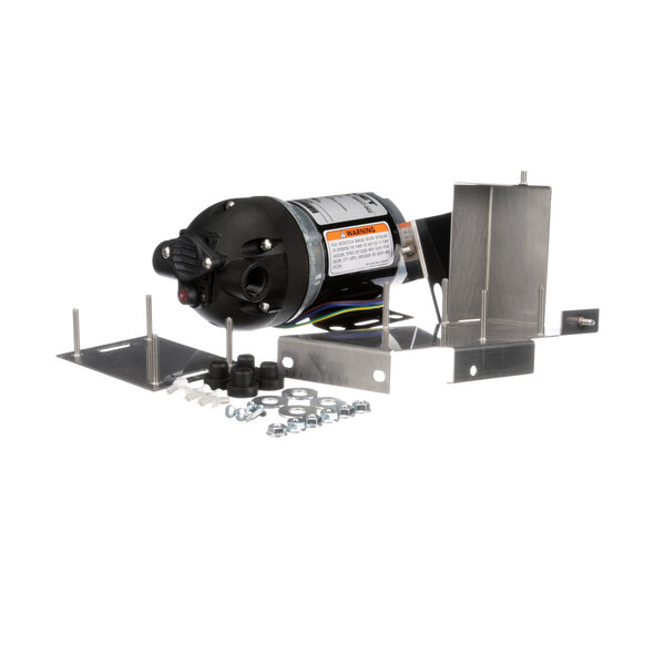 A Henny Penny electric motor with a hose and clamp.