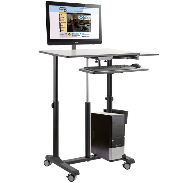 Oklahoma Sound EDTCP EduTouch Pro Mobile Sit and Stand Cart