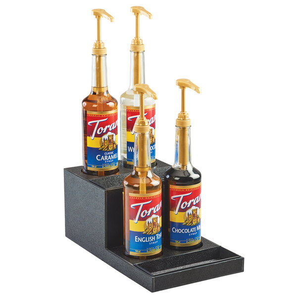RISER BOTTLE 2TR 4BTL BK 8.5X15X6.2;3.25"CUTOUT **DISCO**