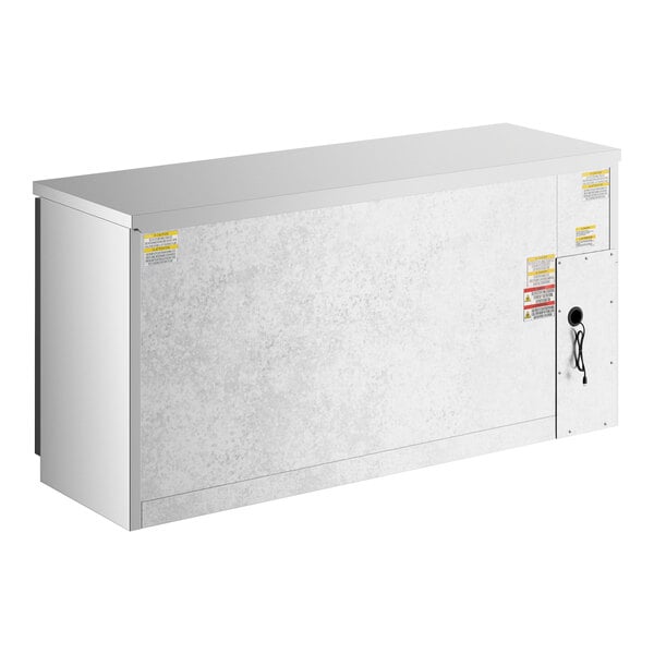 Beverage-Air BB72HC-1-GS-S-27-ALT 72" Stainless Steel Counter Height Sliding Glass Door Back Bar Refrigerator with Left Side Compressor