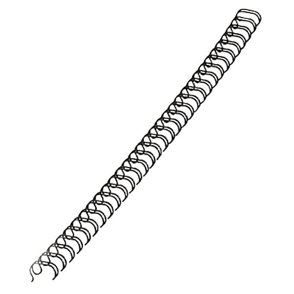 A spiraled black Fellowes binding comb.
