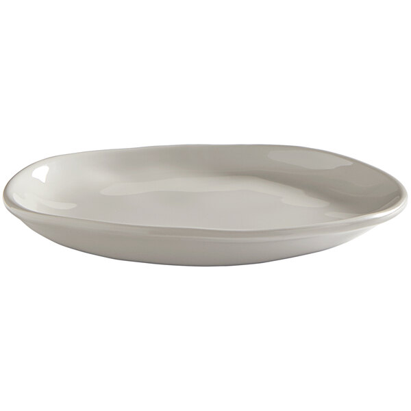 An American Metalcraft white melamine bread and butter plate.