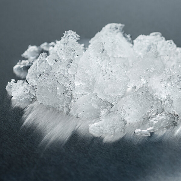 A pile of ice on a table.