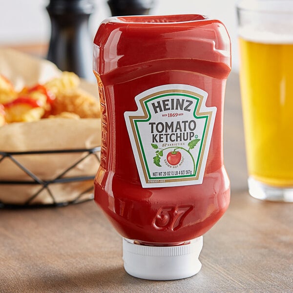 Red Gold Tomato Ketchup in 20 oz. Upside Down Squeeze Bottles - 25