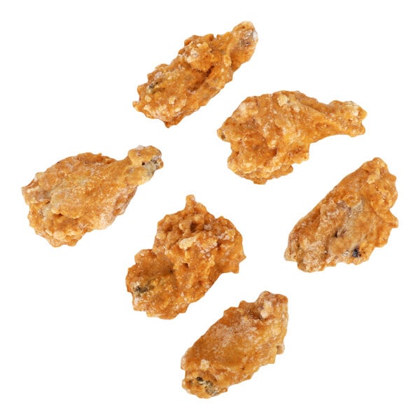 Pilgrim's Fully Cooked Hot and Spicy Breaded Chicken Wing-Zings 7.5 lb. - 2/Case