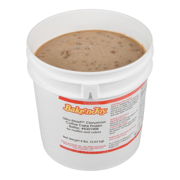 Bake'n Joy Ultra Moist 8 lb. Scoop and Bake Cinnamon Coffee Muffin Batter - 2/Case