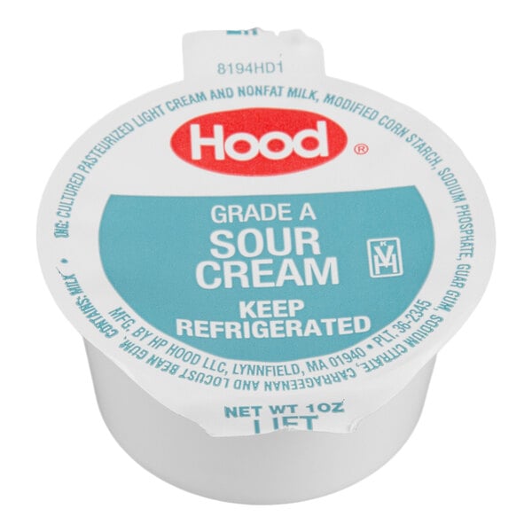 Hood 1 oz. Grade A Sour Cream Portion Cup - 100/Case