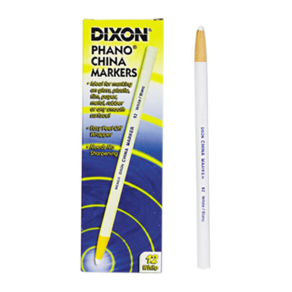 White Standard Tip 12PK SHARPIE 2060 Peel-Off China Marker