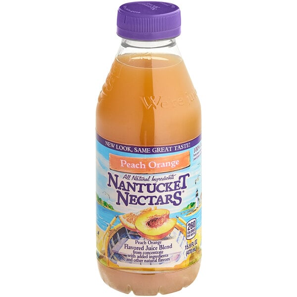 Nantucket Nectars 16 fl. oz. Peach Orange Juice Cocktail 12 Case