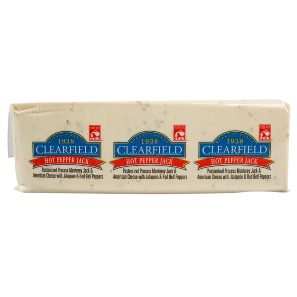 Clearfield Hot Pepper Jack American Cheese 5 lb. Solid Block