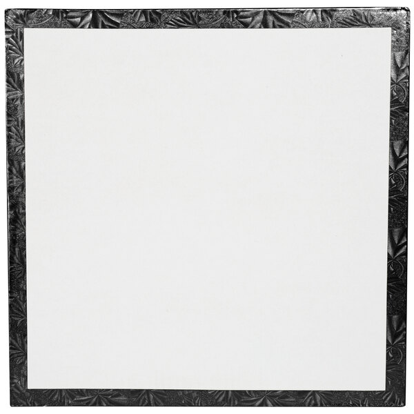 A white board with a black border.