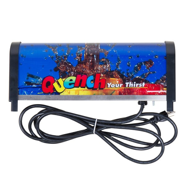 A Servend soda fountain machine on a counter.