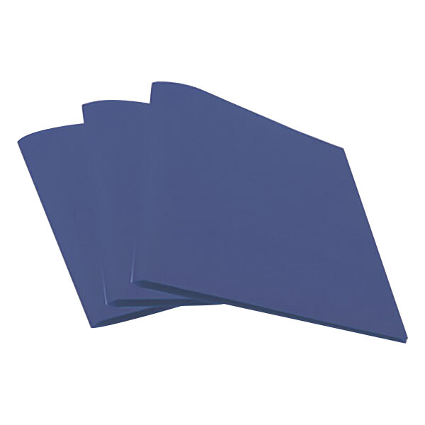 folder plastic & pocket blue