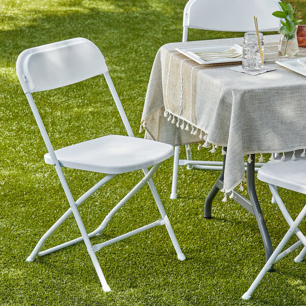 Outdoor tables and chairs