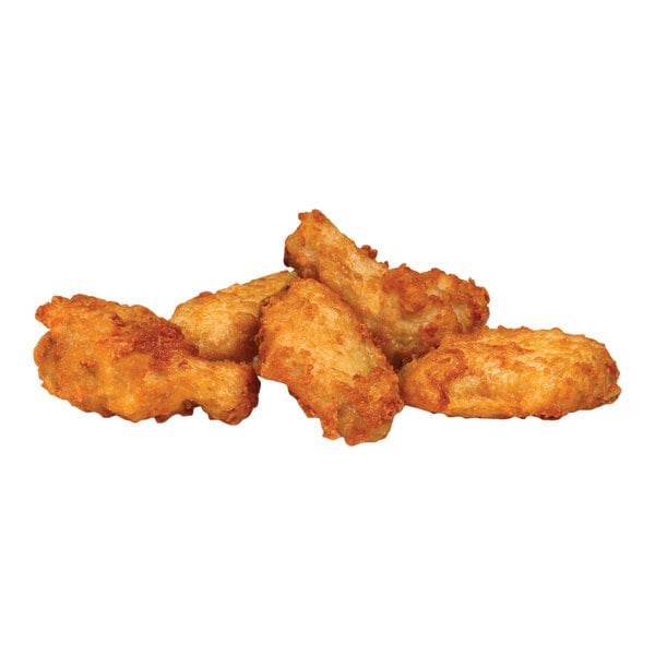 Pilgrim's Fully Cooked Breaded Chicken Wing-Dings 7.5 lb. - 2/Case