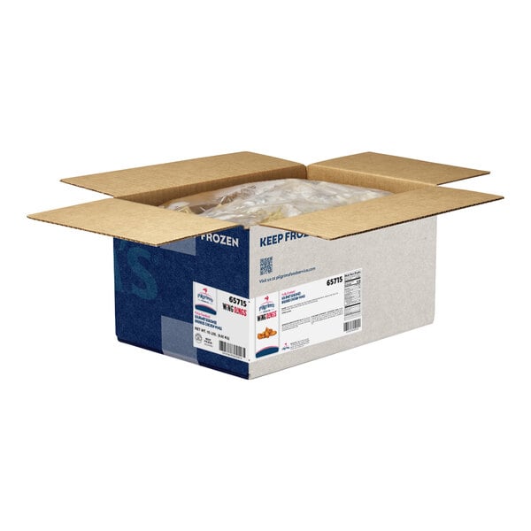 Pilgrim's Fully Cooked Breaded Chicken Wing-Dings 7.5 lb. - 2/Case