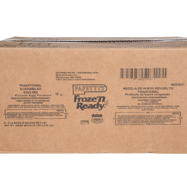 Papetti's Froze'n Ready 5 lb. Frozen Liquid Traditional CookInBag