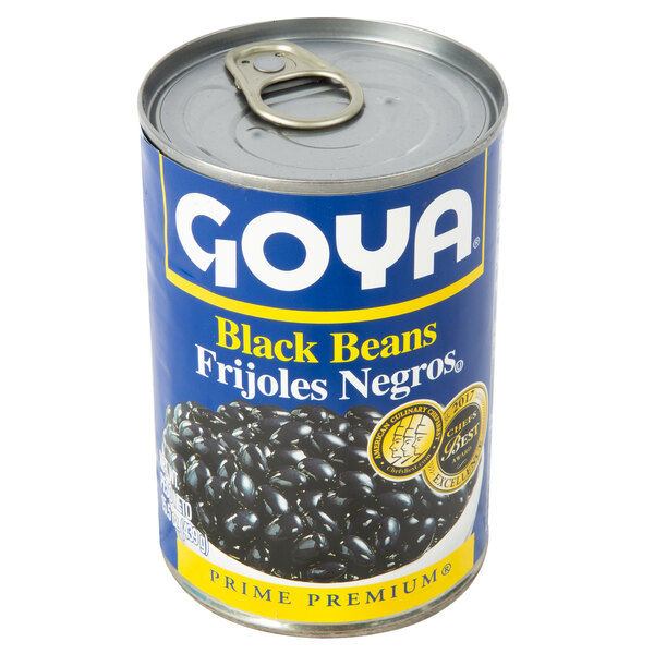 Goya 15.5 Oz. Premium Black Beans - 24/Case