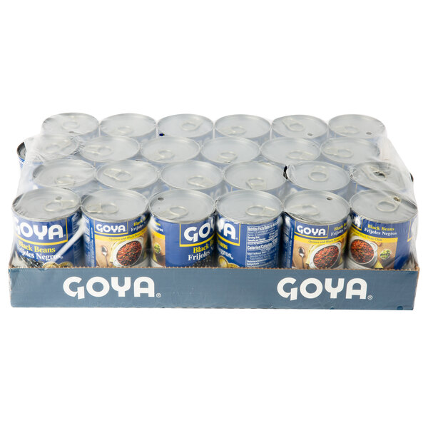 Goya 15.5 oz. Premium Black Beans 24/Case