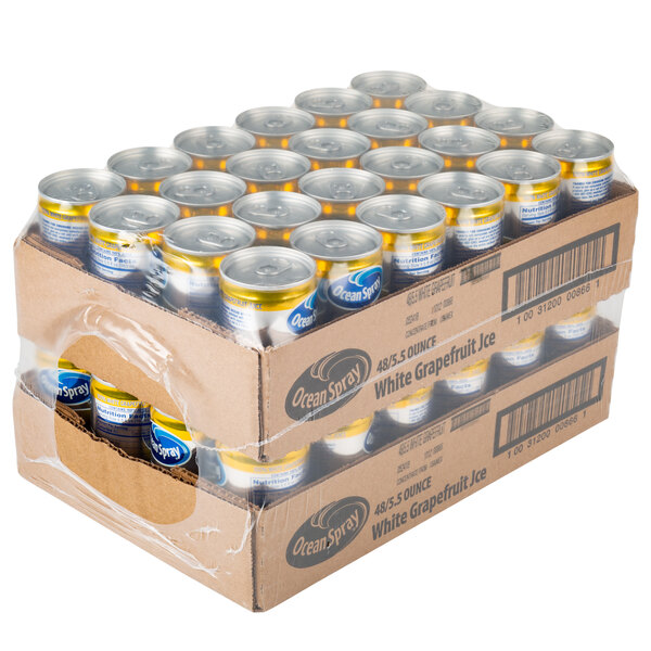 Ocean Spray 5.5 fl. oz. White Grapefruit Juice 48/Case