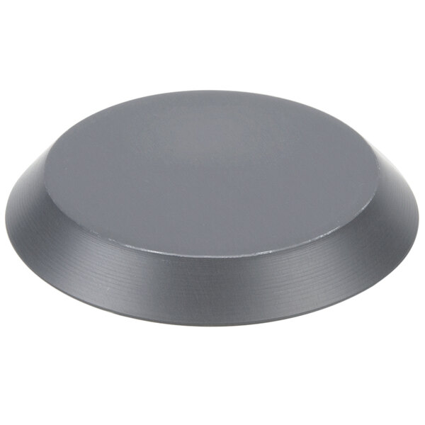 An American Metalcraft hard coat anodized aluminum pizza pan with a round hole in the center.