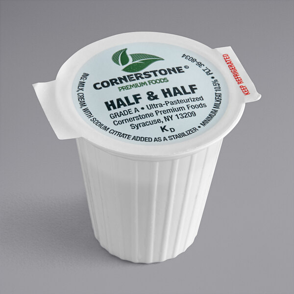 0 4 Oz Grade A Ultra Pasteurized Half And Half Creamer 400 Case