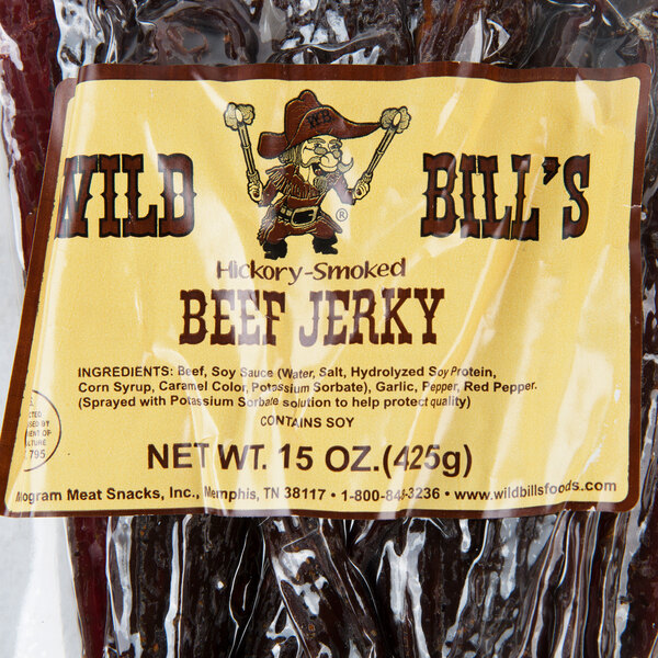 Wild Bill's HickorySmoked Beef Jerky 15 oz. Bag