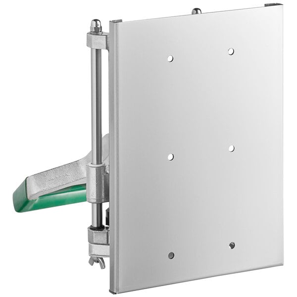 A metal plate with holes for a Garde Heavy-Duty French Fry Cutter.