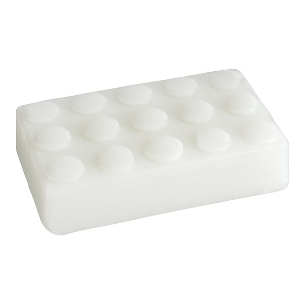 A white rectangular wrapped Noble Eco Novo Terra bath soap bar with round dots.