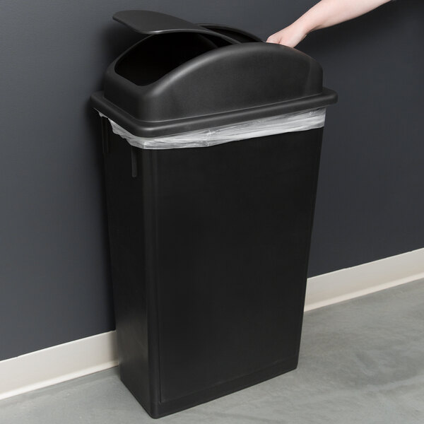 bathroom trash can with lid