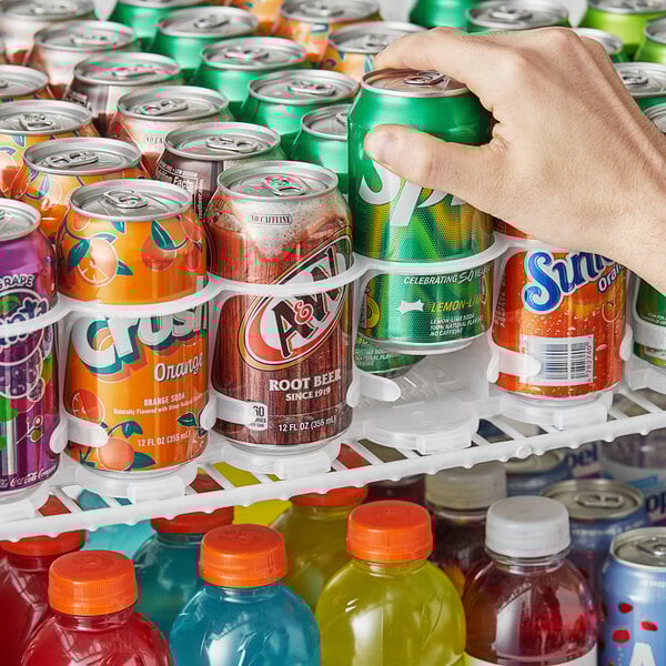 Beverage-Air 10 Lane Adjustable Flow Trak Bottle Organizer, 28 1/4" x 26 7/8", for 8 oz. to 12 oz. Bottles / Cans