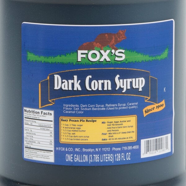 Foxs 1 Gallon Dark Corn Syrup