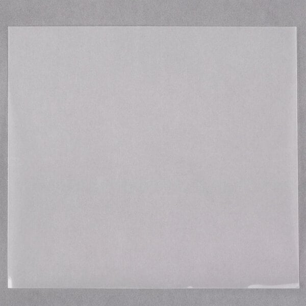 A white paper with a gray square on it.