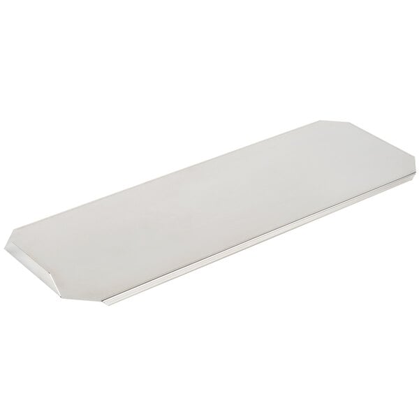 A white rectangular Matfer Bourgeat loaf pan with a metal handle.