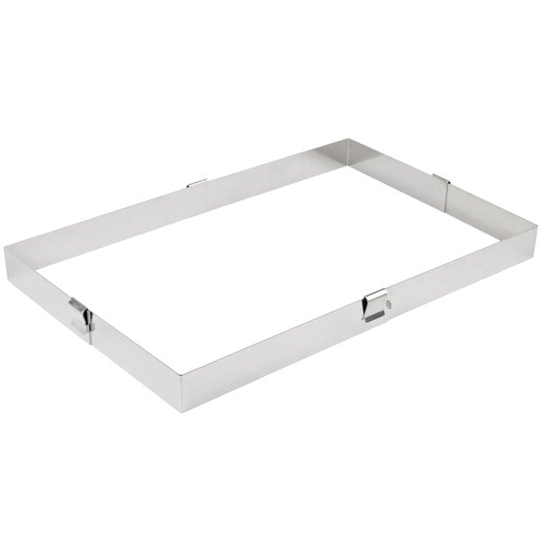 A rectangular metal Matfer Bourgeat sheet pan extender on a white background.