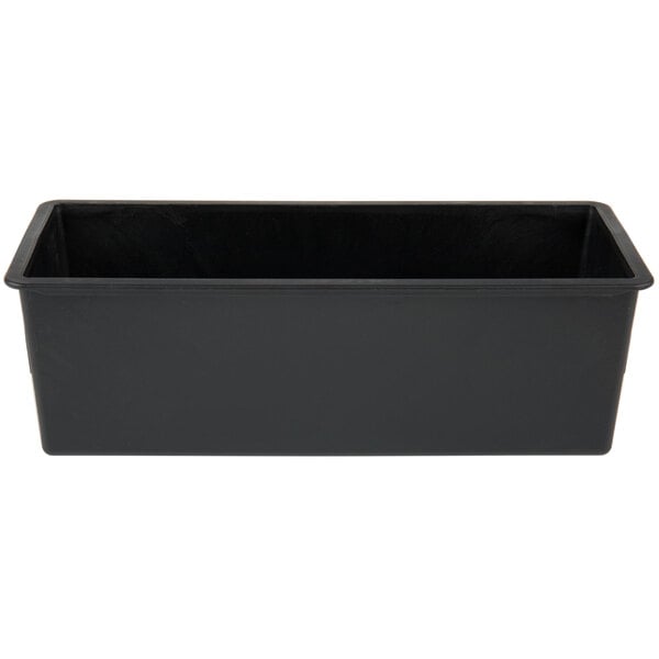 A black rectangular Matfer Bourgeat bread loaf pan.