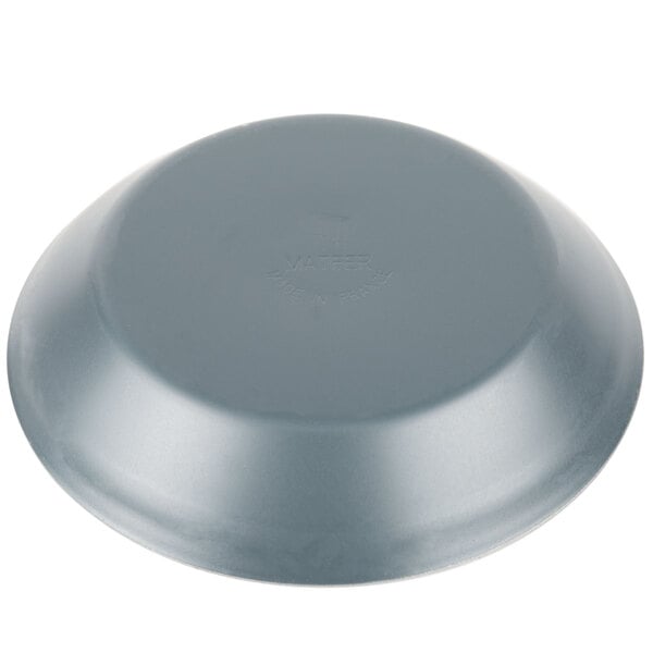 A grey Matfer Bourgeat quiche mold on a white background.