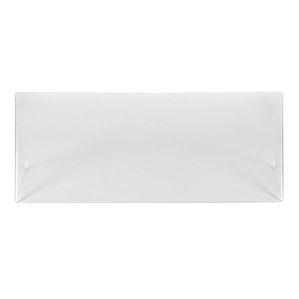 A white rectangular hinged lid with a curved edge.