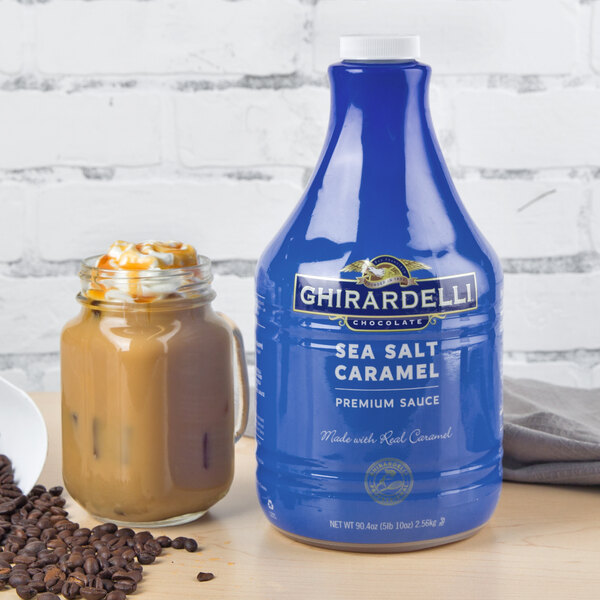 Ghirardelli 64 fl. oz. Sea Salt Caramel Flavoring Sauce