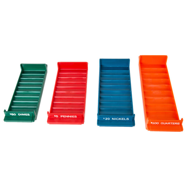 MMF Industries 212080000 PortaCount Assorted Plastic Rolled Coin