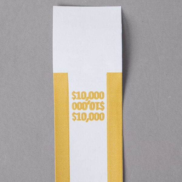 MMF Industries 216070J12 $10,000 Currency Straps (1,000/Box)