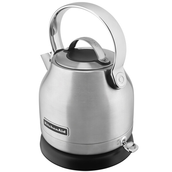 KitchenAid KEK1222SX 1.25 Brushed Stainless Steel Electric Kettle 120V 1500W